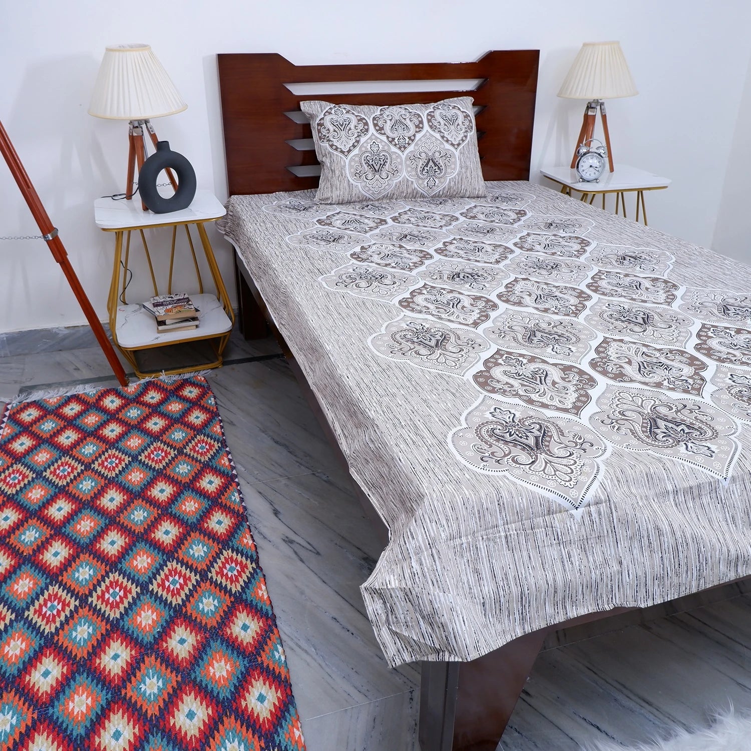 100% Pure Cotton Bed Sheet | Pooja